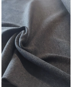 Ściągacz bawełniany gładki do wykończenia bluzy - szary melanż